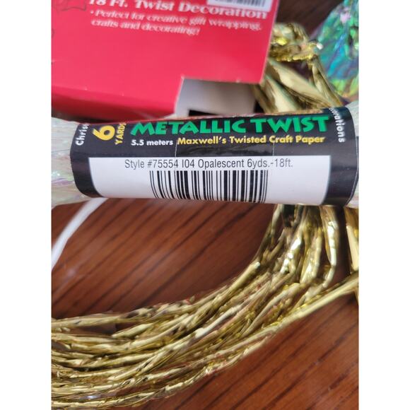 Twisted Paper Ribbon Lot of Assorted Home Decor Arts & Crafts Supplies - Picture 5 of 14